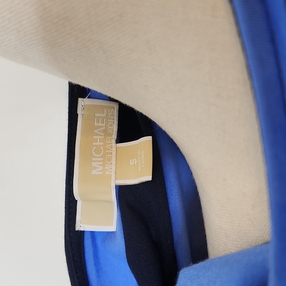 Michael Michael Kors Stripe Top Shoulder Zippers Designer Casual Popular Trendy - Picture 2 of 9